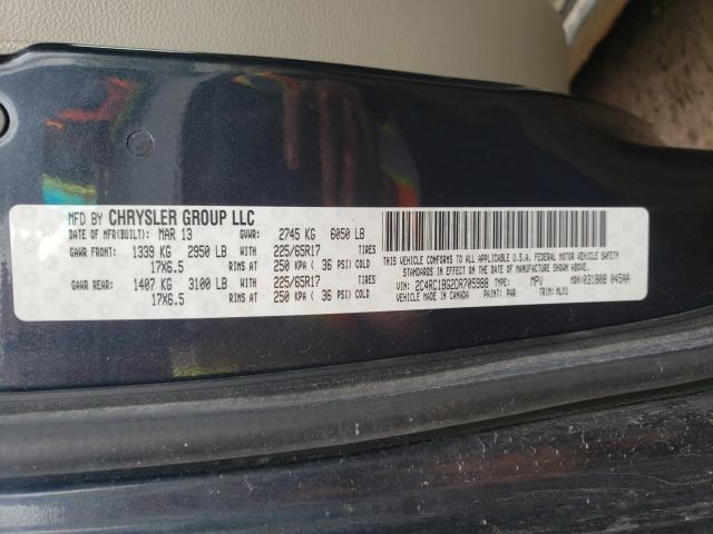 Photo 9 VIN: 2C4RC1BG2DR705988 - CHRYSLER TOWN &AMP COU 