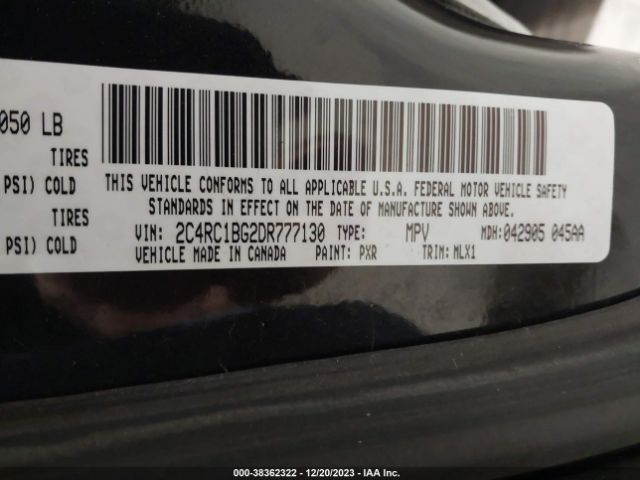 Photo 8 VIN: 2C4RC1BG2DR777130 - CHRYSLER TOWN & COUNTRY 