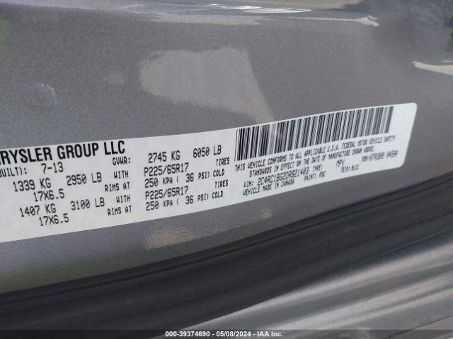 Photo 8 VIN: 2C4RC1BG2DR821403 - CHRYSLER TOWN & COUNTRY 