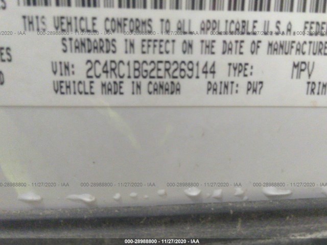 Photo 8 VIN: 2C4RC1BG2ER269144 - CHRYSLER TOWN & COUNTRY 