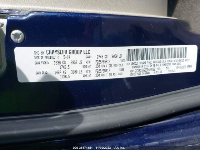 Photo 8 VIN: 2C4RC1BG2ER400122 - CHRYSLER TOWN & COUNTRY 