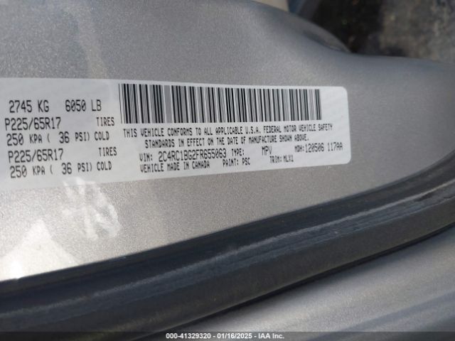 Photo 8 VIN: 2C4RC1BG2FR655063 - CHRYSLER TOWN AND COUNTRY 
