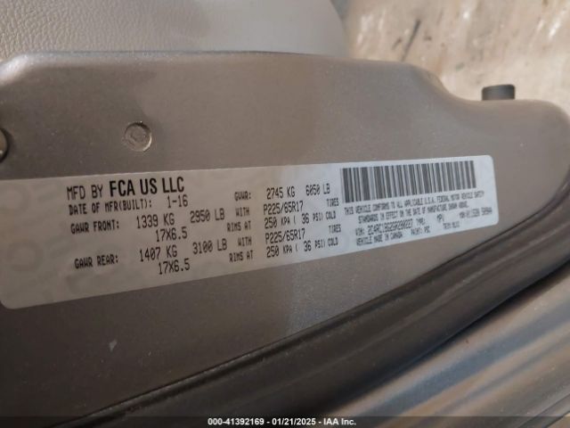 Photo 8 VIN: 2C4RC1BG2GR280227 - CHRYSLER TOWN AND COUNTRY 