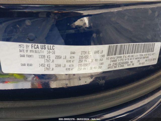 Photo 8 VIN: 2C4RC1BG2HR609994 - CHRYSLER PACIFICA 