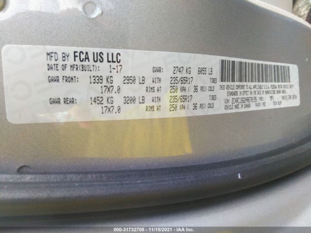 Photo 8 VIN: 2C4RC1BG2HR670195 - CHRYSLER PACIFICA 