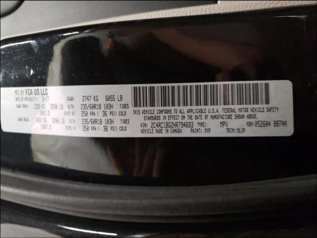 Photo 9 VIN: 2C4RC1BG2HR794693 - CHRYSLER PACIFICA T 