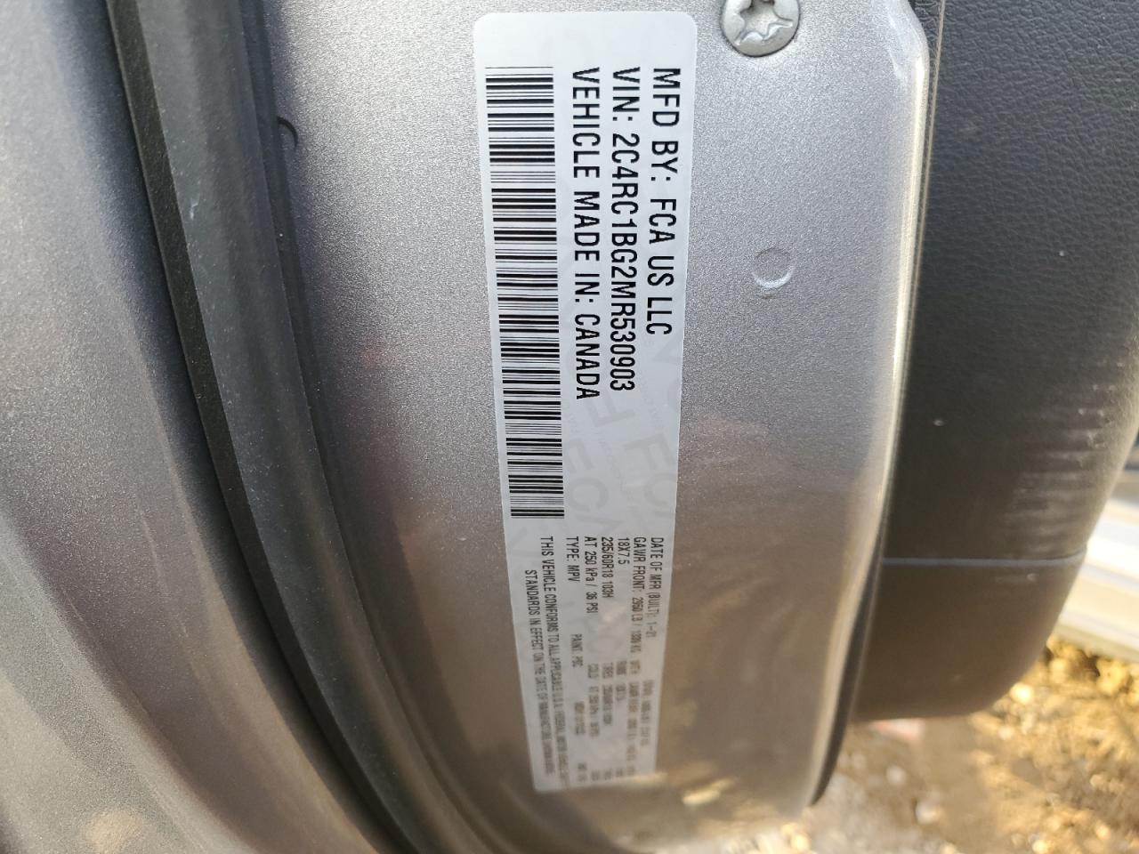 Photo 13 VIN: 2C4RC1BG2MR530903 - CHRYSLER PACIFICA 