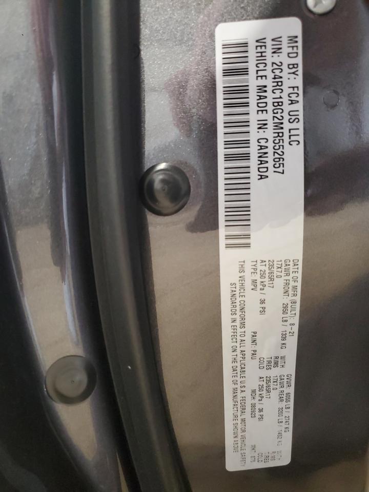 Photo 13 VIN: 2C4RC1BG2MR552657 - CHRYSLER PACIFICA 