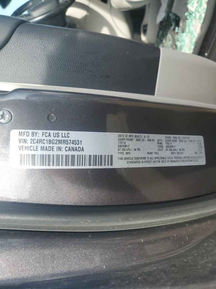 Photo 12 VIN: 2C4RC1BG2MR574531 - CHRYSLER PACIFICA 