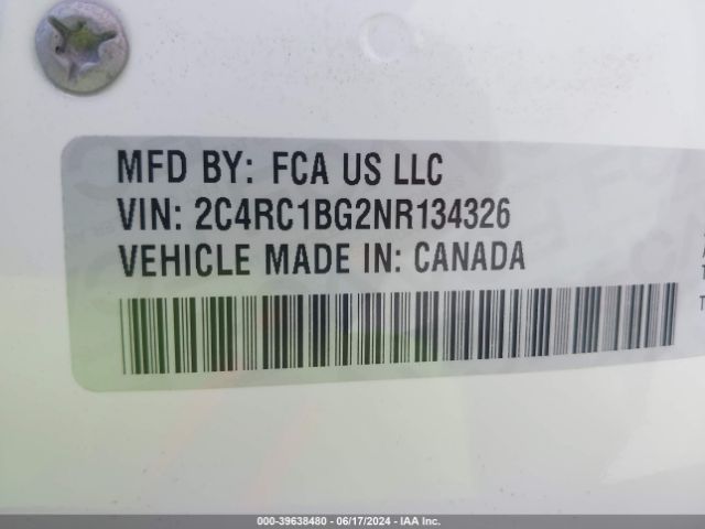 Photo 8 VIN: 2C4RC1BG2NR134326 - CHRYSLER PACIFICA 