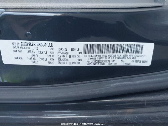 Photo 8 VIN: 2C4RC1BG3CR305176 - CHRYSLER TOWN & COUNTRY 