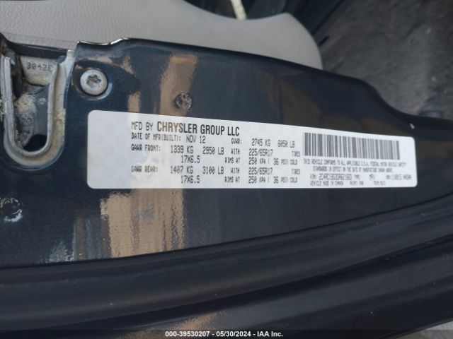 Photo 8 VIN: 2C4RC1BG3DR621663 - CHRYSLER TOWN AND COUNTRY 