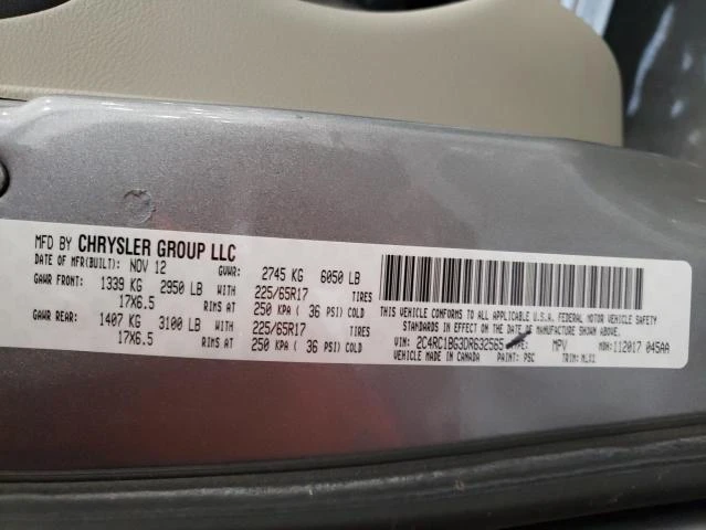 Photo 12 VIN: 2C4RC1BG3DR632565 - CHRYSLER TOWN & COU 