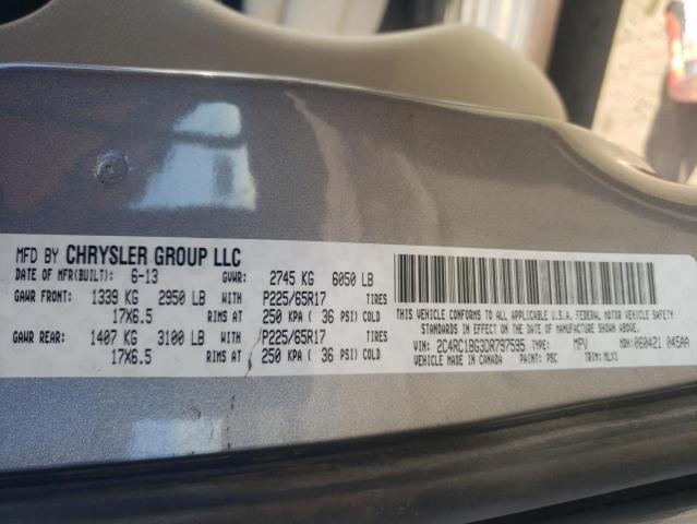 Photo 9 VIN: 2C4RC1BG3DR797595 - CHRYSLER TOWN & COU 