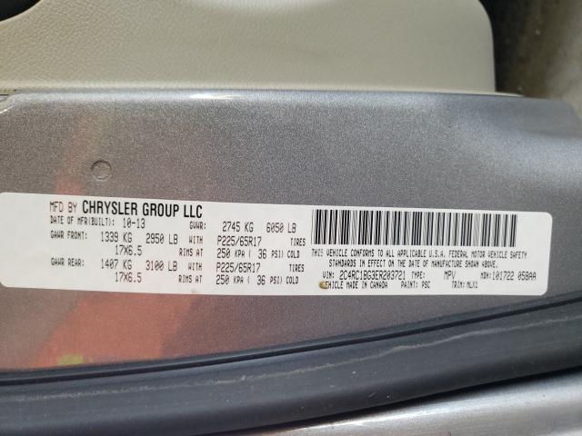 Photo 9 VIN: 2C4RC1BG3ER203721 - CHRYSLER TOWN &AMP COU 