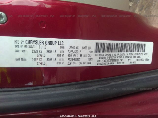 Photo 8 VIN: 2C4RC1BG3ER228439 - CHRYSLER TOWN & COUNTRY 