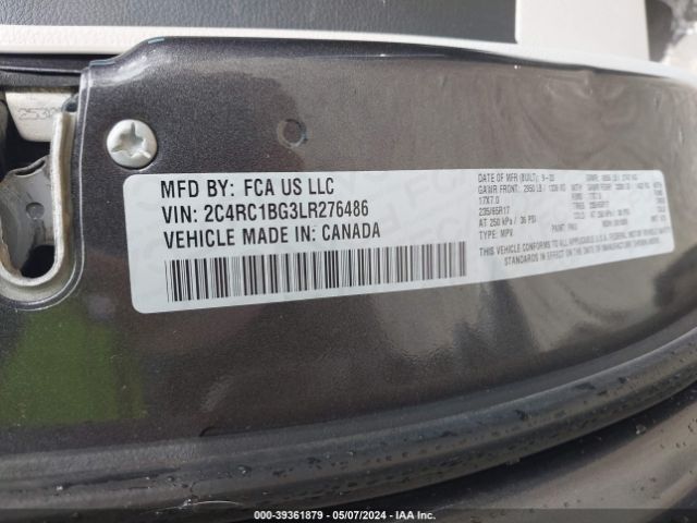 Photo 8 VIN: 2C4RC1BG3LR276486 - CHRYSLER PACIFICA 