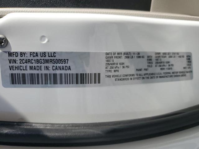 Photo 12 VIN: 2C4RC1BG3MR500597 - CHRYSLER PACIFICA T 