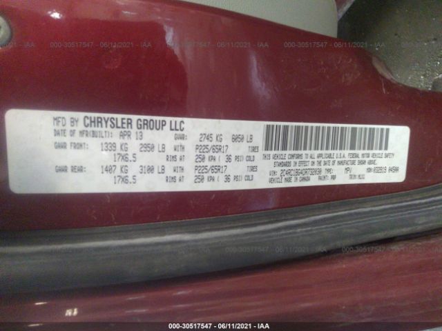 Photo 8 VIN: 2C4RC1BG4DR732030 - CHRYSLER TOWN & COUNTRY 