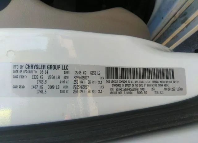 Photo 8 VIN: 2C4RC1BG4FR552078 - CHRYSLER TOWN & COUNTRY 