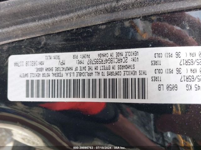 Photo 8 VIN: 2C4RC1BG4FR595707 - CHRYSLER TOWN AND COUNTRY 