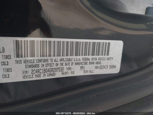 Photo 8 VIN: 2C4RC1BG4GR297532 - CHRYSLER TOWN & COUNTRY 