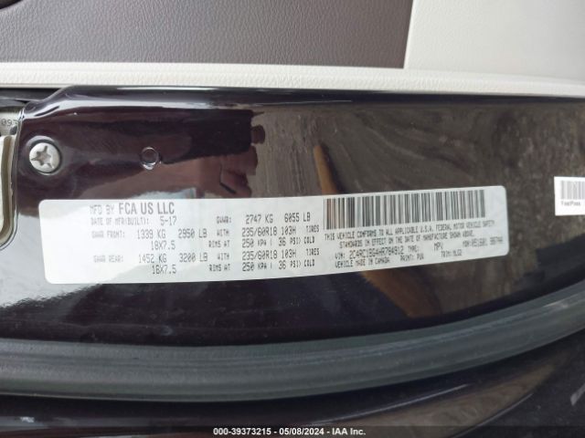 Photo 8 VIN: 2C4RC1BG4HR784912 - CHRYSLER PACIFICA 