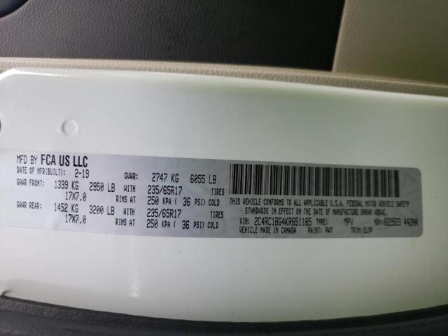 Photo 9 VIN: 2C4RC1BG4KR651185 - CHRYSLER PACIFICA T 