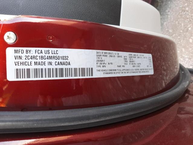 Photo 9 VIN: 2C4RC1BG4MR501032 - CHRYSLER PACIFICA T 