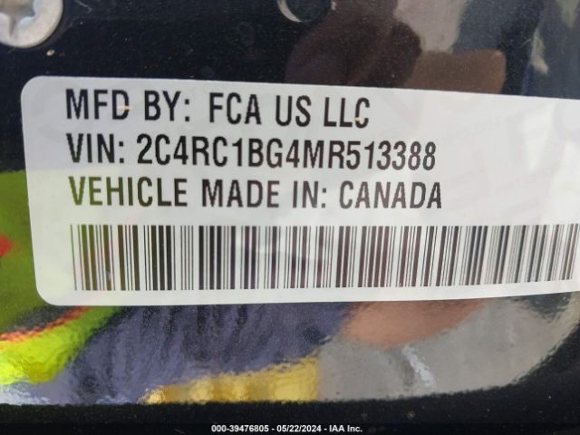 Photo 8 VIN: 2C4RC1BG4MR513388 - CHRYSLER PACIFICA 