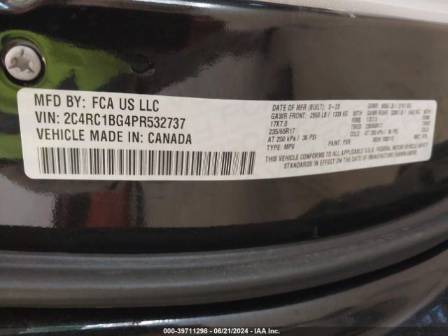 Photo 8 VIN: 2C4RC1BG4PR532737 - CHRYSLER PACIFICA 