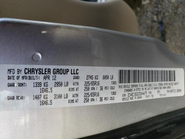 Photo 9 VIN: 2C4RC1BG5CR344075 - CHRYSLER TOWN &AMP COU 