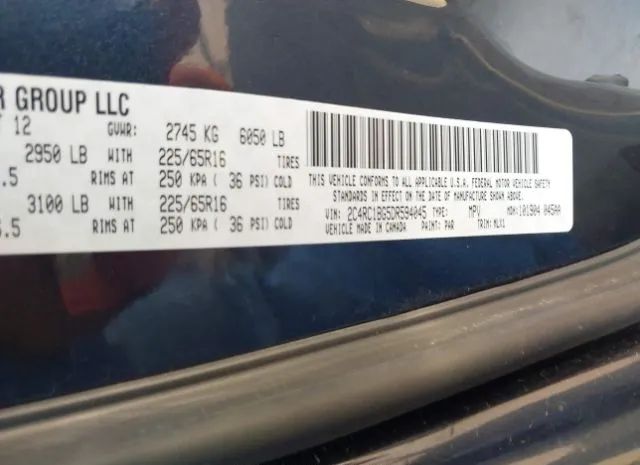 Photo 8 VIN: 2C4RC1BG5DR594045 - CHRYSLER TOWN & COUNTRY 