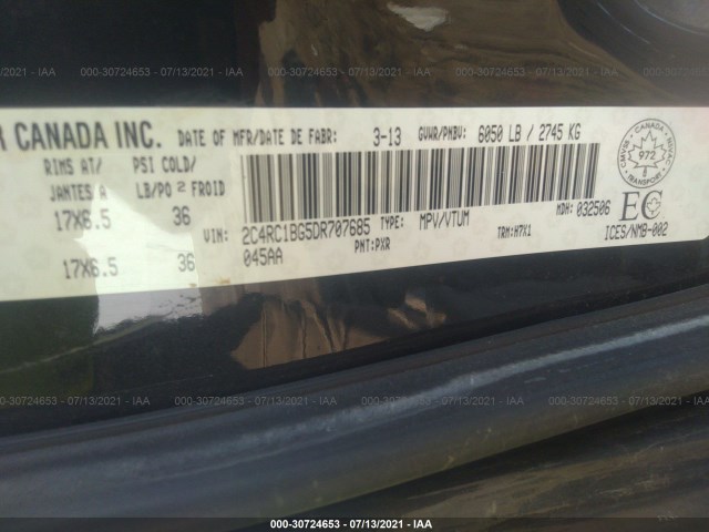 Photo 8 VIN: 2C4RC1BG5DR707685 - CHRYSLER TOWN & COUNTRY 