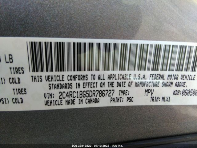 Photo 8 VIN: 2C4RC1BG5DR786727 - CHRYSLER TOWN & COUNTRY 