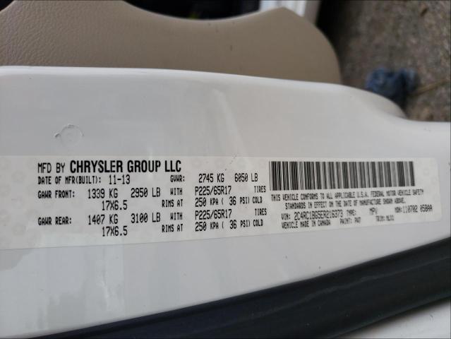 Photo 9 VIN: 2C4RC1BG5ER216373 - CHRYSLER TOWN &AMP COU 