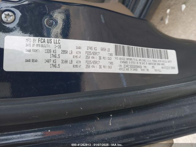 Photo 8 VIN: 2C4RC1BG5GR284434 - CHRYSLER TOWN AND COUNTRY 