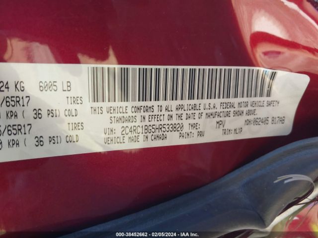 Photo 8 VIN: 2C4RC1BG5HR533820 - CHRYSLER PACIFICA 