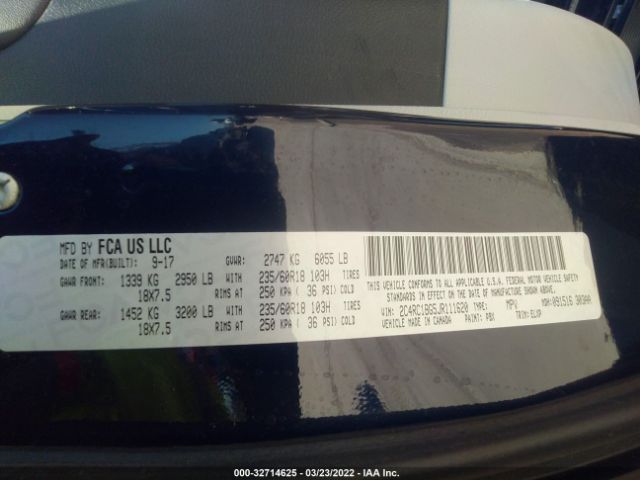 Photo 8 VIN: 2C4RC1BG5JR111620 - CHRYSLER PACIFICA 