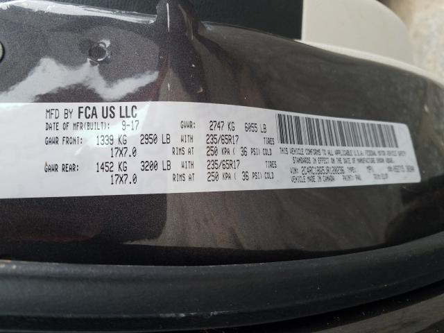 Photo 9 VIN: 2C4RC1BG5JR120236 - CHRYSLER PACIFICA T 