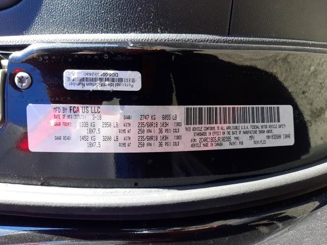 Photo 9 VIN: 2C4RC1BG5JR182395 - CHRYSLER PACIFICA T 