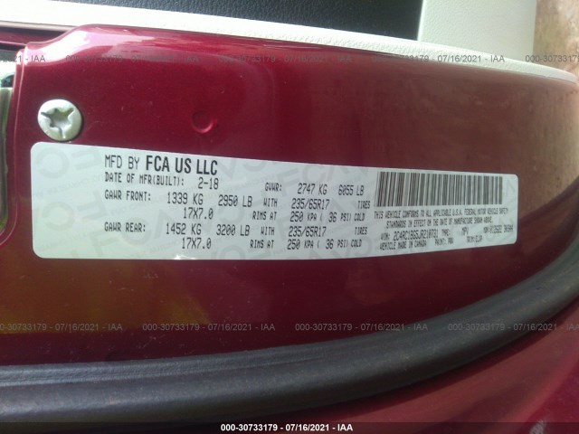 Photo 8 VIN: 2C4RC1BG5JR210731 - CHRYSLER PACIFICA 