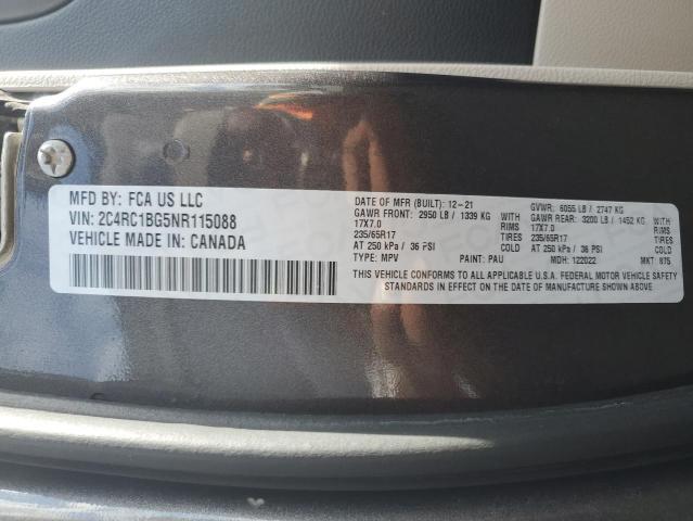 Photo 12 VIN: 2C4RC1BG5NR115088 - CHRYSLER PACIFICA T 