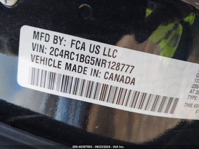 Photo 8 VIN: 2C4RC1BG5NR128777 - CHRYSLER PACIFICA 