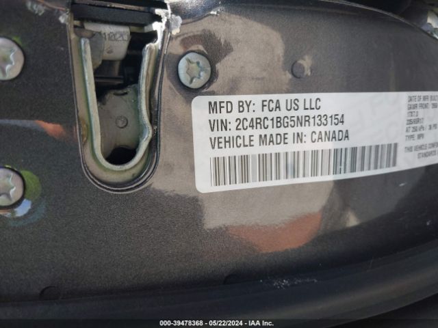 Photo 8 VIN: 2C4RC1BG5NR133154 - CHRYSLER PACIFICA 