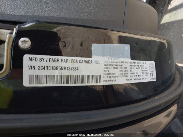 Photo 8 VIN: 2C4RC1BG5NR137334 - CHRYSLER PACIFICA 