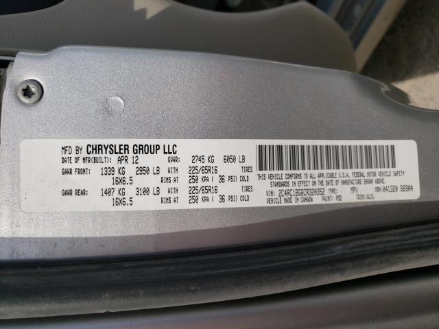 Photo 9 VIN: 2C4RC1BG6CR320352 - CHRYSLER TOWN &AMP COU 