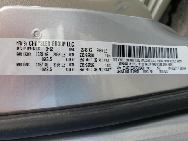 Photo 9 VIN: 2C4RC1BG6CR326488 - CHRYSLER TOWN &AMP COU 