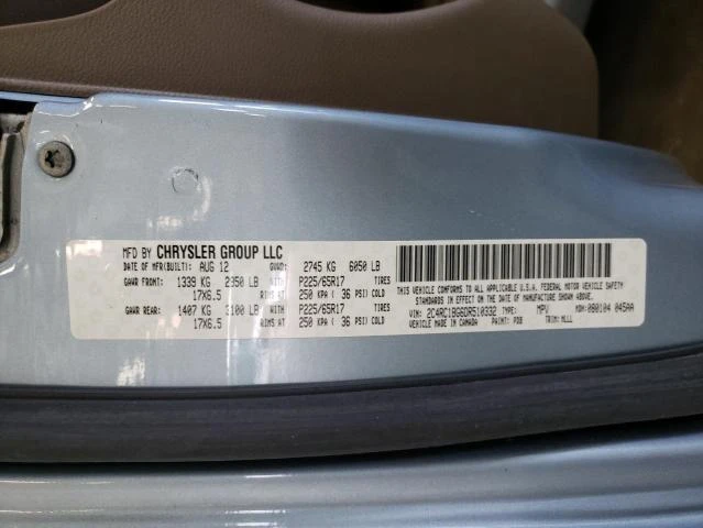 Photo 12 VIN: 2C4RC1BG6DR510332 - CHRYSLER TOWN & COU 