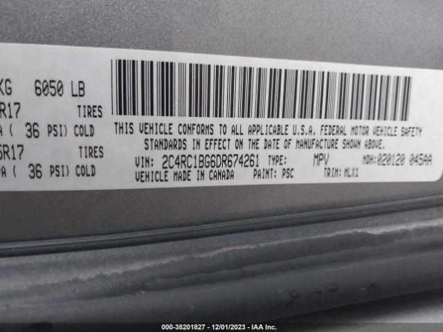 Photo 8 VIN: 2C4RC1BG6DR674261 - CHRYSLER TOWN & COUNTRY 